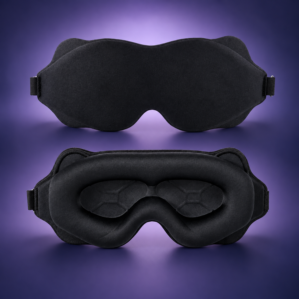 DREAMORA™ — Máscara de Dormir 3D, Bloqueo de Luz 360°