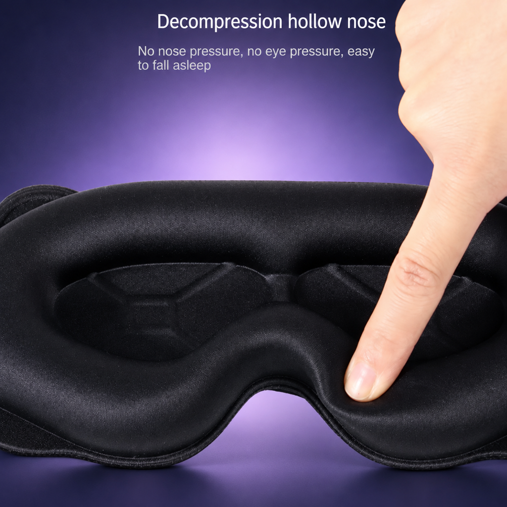 DREAMORA™ — Máscara de Dormir 3D, Bloqueo de Luz 360°