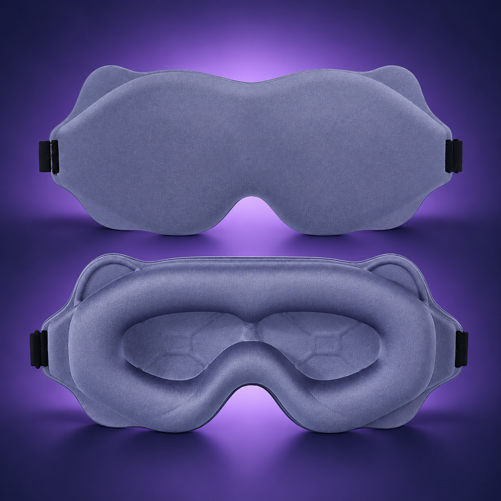 DREAMORA™ — Máscara de Dormir 3D, Bloqueo de Luz 360°